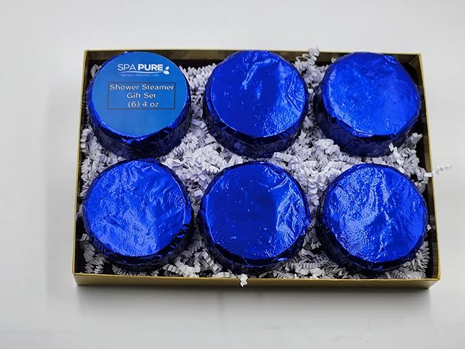 Spa Pure Shower Steamer - Gift Set 6-4 oz Tablets, Makes an Amazing Gift (6 Count) Pack of 1