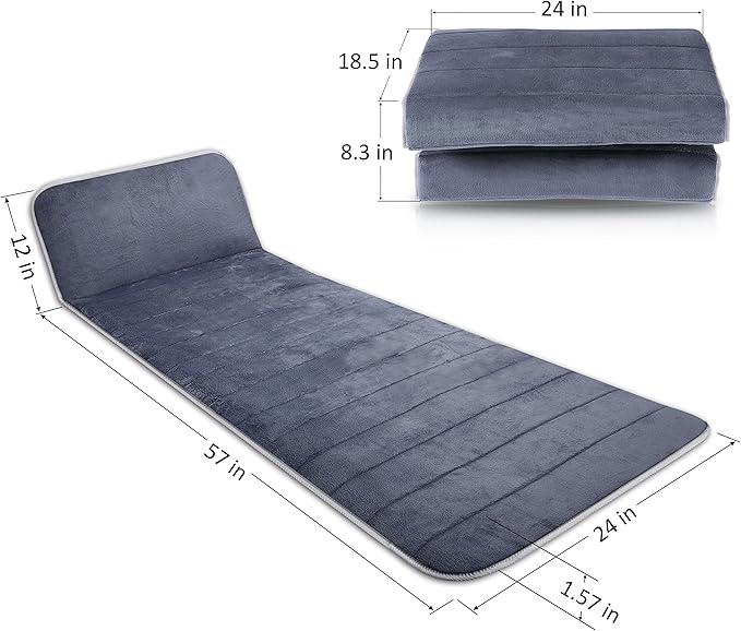 Snailax Memory Foam Massage Mat with Heat, 10 Vibrating Motors Full Body Massager Pad for Back Pain Relief, 6 Heating Pads for Neck, Lumbar, and Leg - Gifts for Men/Women