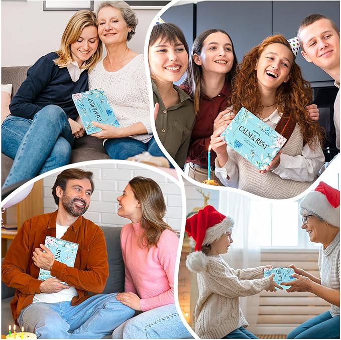 12 Pack Shower Steamers Aromatherapy, Stocking Stuffers for Women Men, Birthday Gifts for Her, Christmas White Elephant Gifts for Mom Adults Teen, Relaxation Self Care Natural Essential Oil