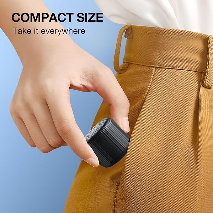 White Noise Machine Baby Portable Sound Machine,LEICEX Travel Sound Machine,15 Non-Looping Sound Timer and Memory Play, Mini White Noise Machine for Sleeping Office Travel （Black）