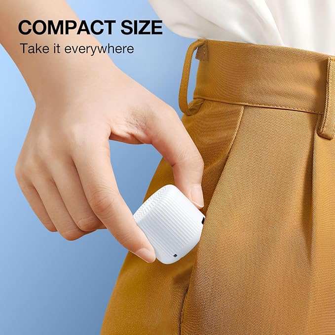 Portable Sound Machine + Travel Case, Mini White Noise Machine for Sleeping & Travel Case