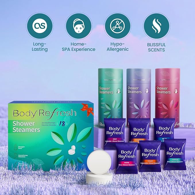 Shower Steamers Aromatherapy - Birthday Gifts for Women, 26 Pack SShower Bombs with Essential Oils, Birthday Gifts for Women, Womens Christmas Gifts Stocking Stuffers