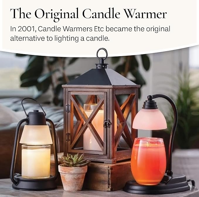 Candle Warmers ETC. Illumination Fragrance Warmer- Light-Up Warmer for Warming Scented Candle Wax Melts and Tarts or to Freshen Room, Reflection Mosaic Silver Glass