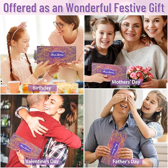 10 Pack Shower Steamers Aromatherapy, Shower Bombs with Natural Essential Oils Self Care & Relaxation Gifts for Mother’s Day Women Her Birthday (Long Lasting Scent)