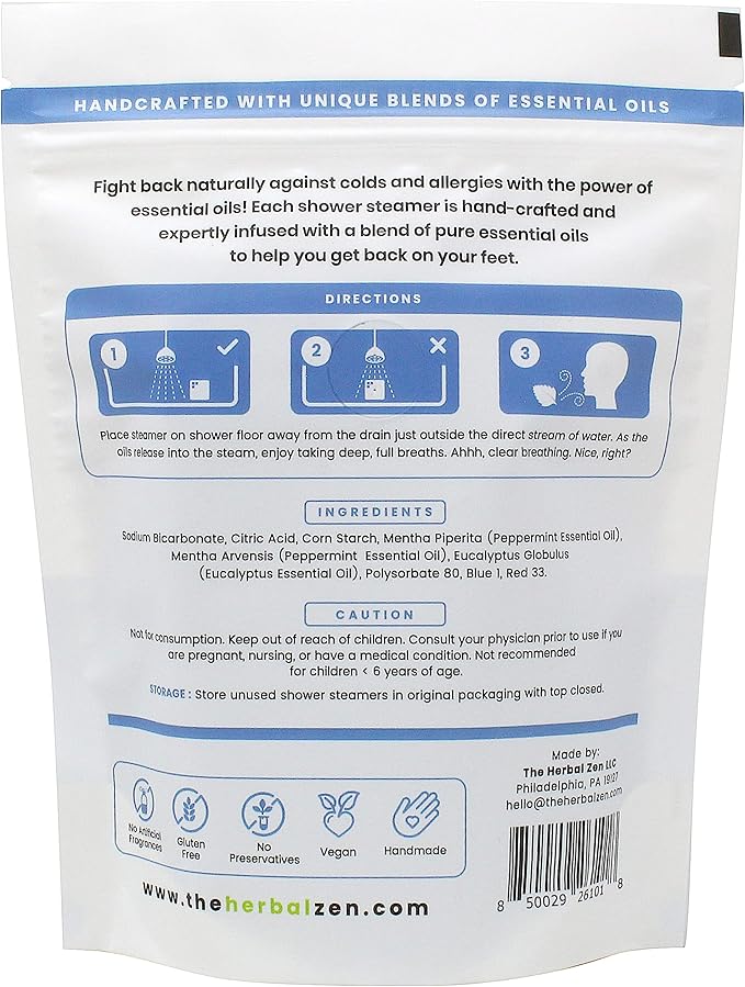 Aromatherapy Shower Steamer Gift Set - USA Made Valentines Day Gift for Her and Him - Shower Bomb Tablets Made with Soothing Natural Essential Oils - Relaxation Gift for Women and Men