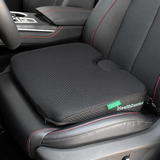 ( 16x13.7 inches Wedge Seat Cushion for Car and Truck,Portable Memory Foam Seat Cushion for Tailbone Stress Back Pain Relief