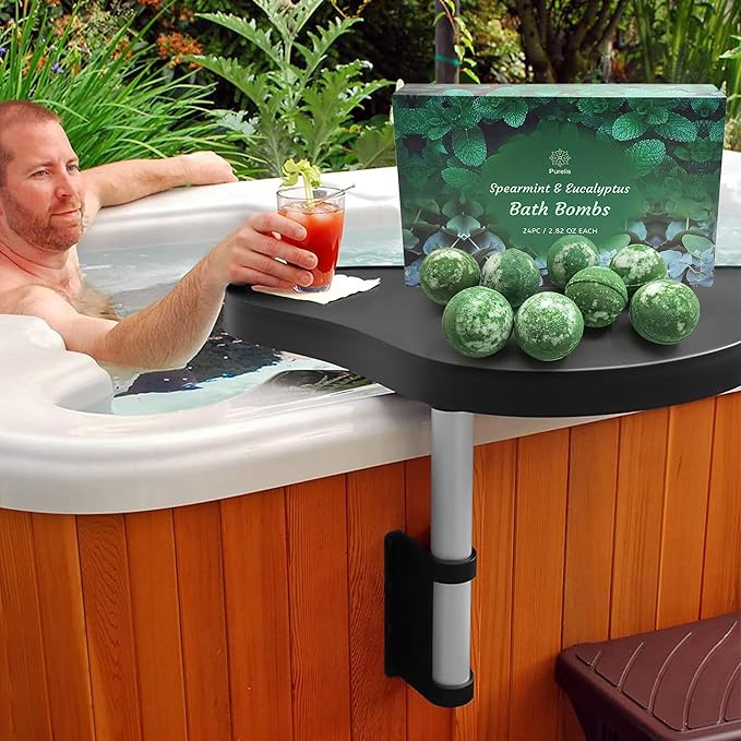 Purelis Handmade 24-Pack Spearmint & Eucalyptus Bath Bombs - Natural Moisturizing Aromatherapy Bath Bombs for Men and Women