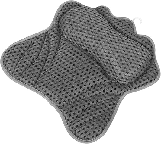 Butterfly Shaped Bath Pillow for Tub with 6 Strong Suction Cups, Ergonomic Bathtub Spa Pillow for Head and Neck Support, Relaxing Bath Cushion for Adults