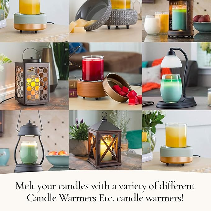 Candle Warmers ETC. Illumination Fragrance Warmer- Light-Up Warmer for Warming Scented Candle Wax Melts and Tarts or to Freshen Room, Farmhouse Milkjug