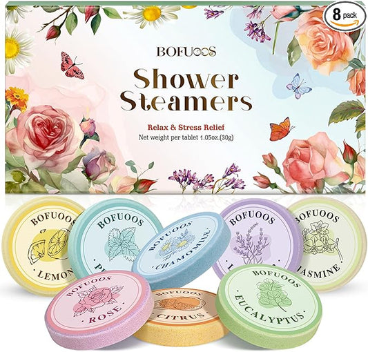 Shower Steamers Aromatherapy – Easter Basket Stuffers Gifts for Her, Birthday Gifts for Women Wife Teen Girls Mom, Natural Essential Oils Bath Bombs for Self Care Relaxation Home SPA