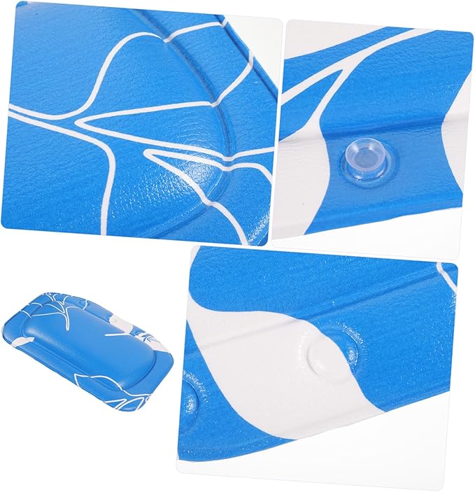 FRCOLOR Comfortable Bath Pillow for Tub Soft Foam Head Support Suction Cups Easy to Clean for Relaxing Bathing Experience for Spa and Home Use