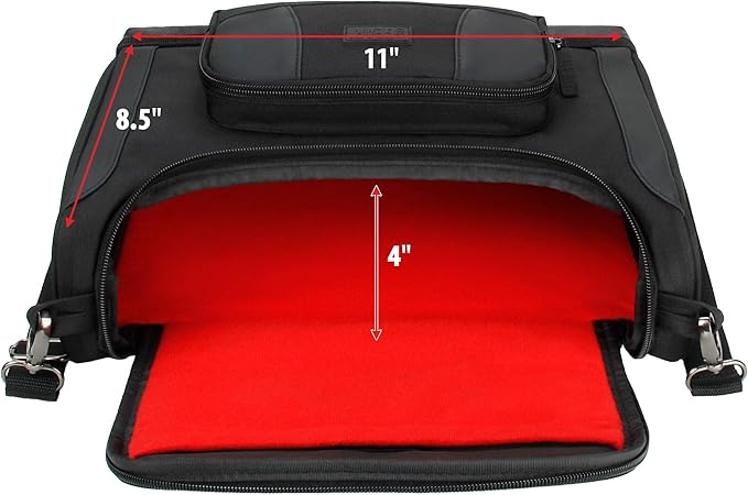 USA Gear Massage Gun Carrying Case - Massage Gun Case with Water Resistant Exterior, Customizable Interior Compatible with Theragun Prime Plus, Hyperice Hypervolt, Theragun Pro & More