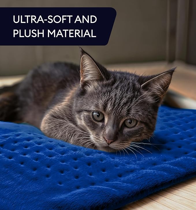 GENIANI Electric Heating Pad for Back Pain & Cramps Relief, Electric Throw, Auto Shut Off, Machine Washable, Moist Heat Pad for Neck & Shoulder