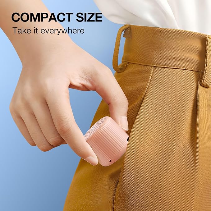 White Noise Machine Baby Portable Sound Machine,LEICEX Travel Sound Machine,15 Non-Looping Sound Timer and Memory Play, Mini White Noise Machine for Sleeping Office Travel （Peach）