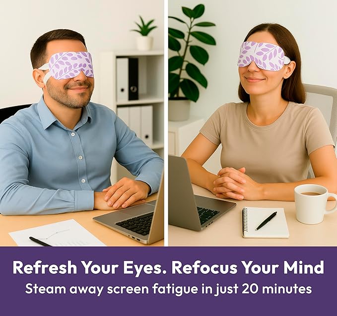 Acupressure Mat & Pillow Set + Lavender Self Heating Steam Eye Mask for Stress Relief, Pain Relief, Better Sleep & Deep Relaxation