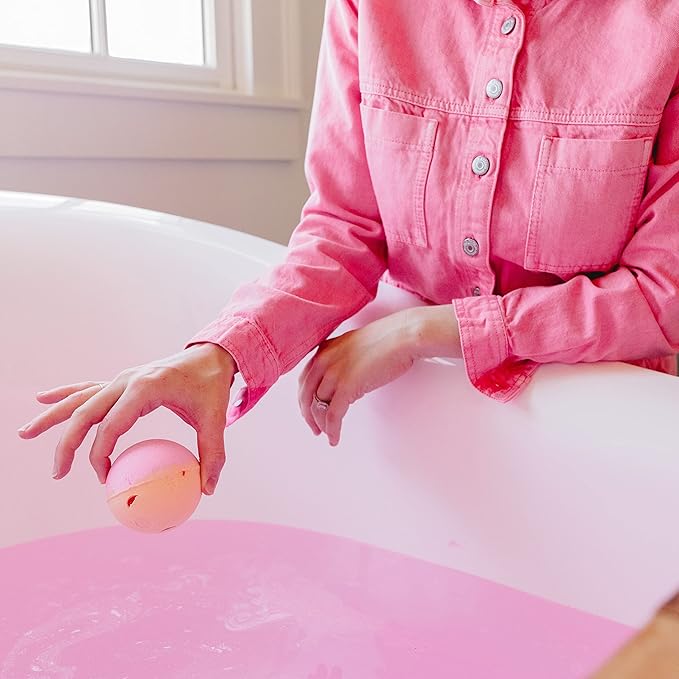 Musee Rainbow Bath Bomb Set | Relaxing Aromatherapy Bath Bombs | Gift Set for Women | Contains 5 Organic Bathbombs | Paraben-Free & Sulfate Free | Handmade in The USA