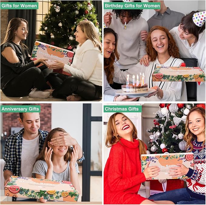 Shower Steamers Aromatherapy 18 Pack Gifts for Women Essential Oils, Christmas Birthday Gifts for Women, Stocking Stuffers, Luxury Self Care Relief Relax Bulk Christmas Stocking Stuffers