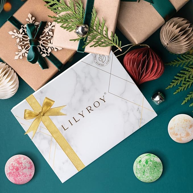 Luxury Mothers Day Gifts for Women15-Piece Floral 6 x 150g Bath Salt & 6 x 100g Bath Bomb Gift Set for Christmas Gifts, Bath & Body Gift Set for Women, Self Care Kit Elegant Box | Birthday Gift