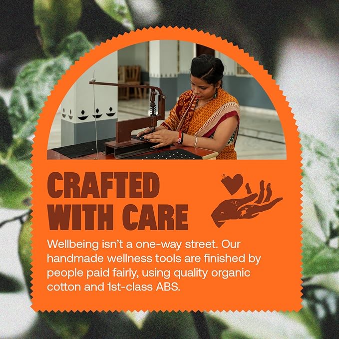 ShaktiMat Classic Acupressure Neck Pillow, Level 2 Intensity in Black, Sustainable & Durable, Relieves Stress & Tension, Promotes Relaxation & Focus