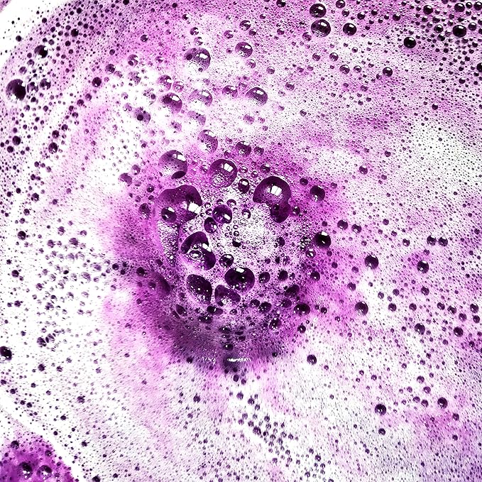 Lavender Bath Bombs Gift Set for Men & Women. 18 Individually Wrapped Bath Bombs with Organic Ingredients & Essential Oils. Relaxing Natural Bath Balls